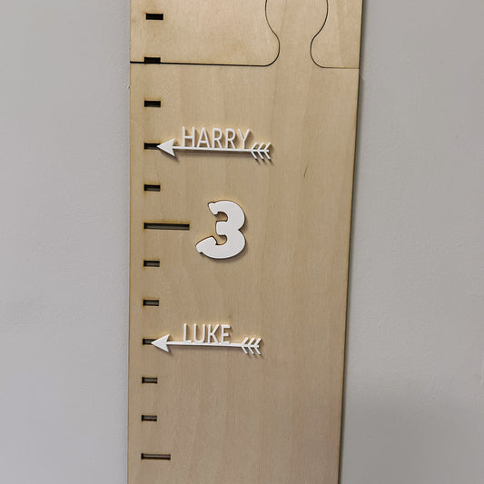 Height chart markers